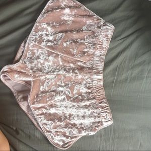 Urban outfitters velvet shorts